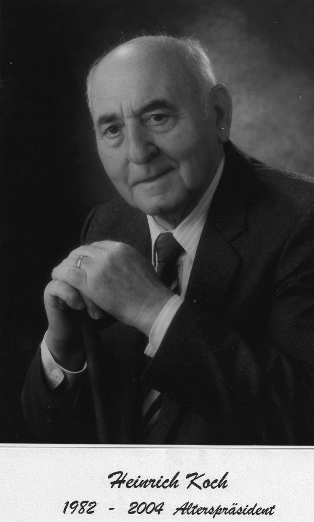 
Heinrich Koch † Alterspräsident von 1982 bis 2004