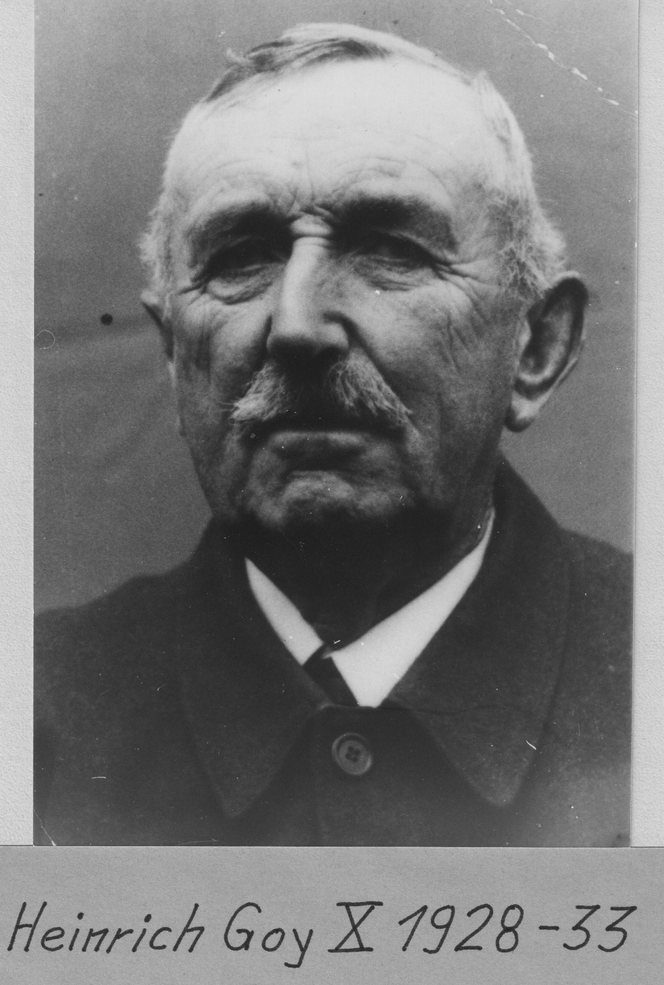 Heinrich Goy X. (†) von 1928 bis 1933 